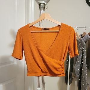 Zara wrapped top